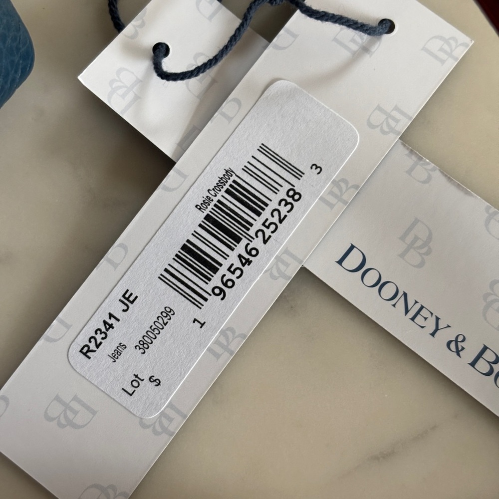 Dooney & Bourke Rosie Blue and Tan Crossbody Bag - Picture 2 of 11
